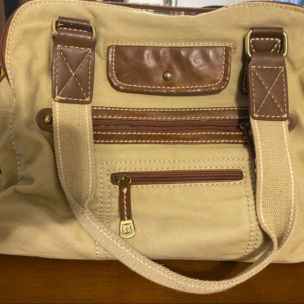 Giani Bernini Canvas Multi pocketed purse